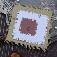 Vuông / Vòng Tròn Khung Kim Loại Chết Cắt Cho Thêu Sò, Làm Tổ Khung DIY Handmade Thủ Công Dập Nổi Đấm Stencil