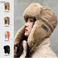 Vvvn Mới Nhất er Mũ Nam Nữ Dày Ấm Áp Nga Ushanka Lông Mũ Thời Trang Nam Nữ Mùa Đông Mũ Đen Xám Earflap Trượt Tuyết Mũ Nga QDD