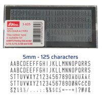 Vỹ ký tự 5mm Shiny S625 use for S884, S887, S889, S420... 125 characters