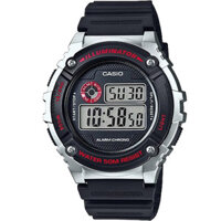W-216H-1CVDF | Đồng Hồ Casio | Nam | Dây Nhựa Màu Đen | Tuổi Thọ Pin 7 Năm | Chống Nước WR50M