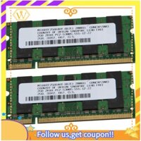 [W] Bộ nhớ RAM 2x 2GB DDR2 PC2-5300 SODIMM 6.67 MHz Máy tính xách tay 200 chân