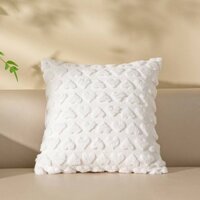 W Mùa Đông Dày Tình Yêu Gối Phòng Khách Sofa Màu Trơn Đệm Phòng Ngủ Đầu Giường Vuông Tựa Lưng Văn Phòng Thắt Lưng Gối