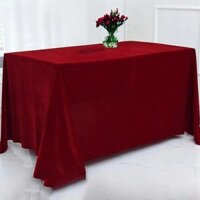 W Vàng Nhung Hội Nghị Khăn Trải Bàn Đỏ Nhung Gian Hàng Đỏ Khăn Trải Bàn Cưới Đính Hôn Khăn Trải Bàn Màu Đỏ Hình Chữ Nhật Ăn