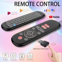 W1 PLUS Chuột Không Khí Điều Khiển Từ Xa 2.4G RF Không Dây Mini Bàn Phím Con Quay Hồi Chuyển Thông Minh Bàn Phím Cảm Giác Chống Mất IR Cho Android TV Box