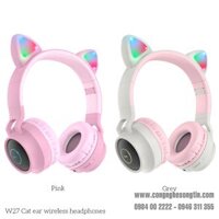 W27 Cat ear wireless headphones