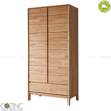 Tủ quần áo Poppy gỗ cao su 1m