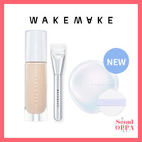 [WAKEMAKE] Water Glow Coating Foundation 30ml / Cushion 11g SPF 50+ PA++++ Kem Nền Phấn Nước Kem Lót Trang Điểm Air Cushion Long Lasting Facial Makeup Base Shades