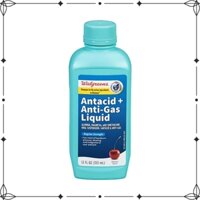 Walgreens Antacid + Anti-gas Liquid Regular Strength Cherry Flavor hàng Mỹ 355ml - Diihangmyuc.