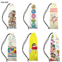 Walkie Animie Crayon Shin-chan Túi Vợt Cầu Lông Di Động Vợt Tennis Bảo Vệ Dây Rút Túi Đựng Nhung Thời Trang Túi Bảo Quản Phụ Kiện Thể Thao Ngoài Trời