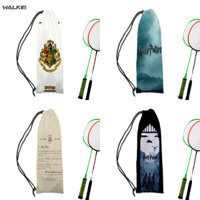 Walkie Animie Di Động Cầu Lông Vợt Túi Tennis Bảo Vệ Dây Rút Túi Nhung Thời Trang Túi Bảo Quản Phụ Kiện Thể Thao Ngoài Trời