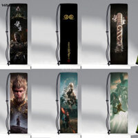 Walkie Animie Huyền Thoại Đen Ngộ Không Di Động Vợt Cầu Lông Túi Tennis Vợt Bảo Vệ Dây Rút Túi Đựng Nhung Thời Trang Túi Bảo Quản Phụ Kiện Thể Thao Ngoài Trời