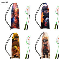 Walkie Animie Naruto Di Động Cầu Lông Vợt Túi Tennis Bảo Vệ Dây Rút Túi Nhung Thời Trang Túi Bảo Quản Phụ Kiện Thể Thao Ngoài Trời