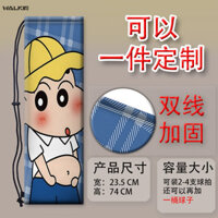 Walkie Animie ShinChan Túi Vợt Cầu Lông Di Động Vợt Tennis Bảo Vệ Dây Rút Túi Nhung Thời Trang Túi Bảo Quản Phụ Kiện Thể Thao Ngoài Trời