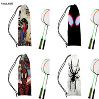 Walkie Animie Spider Di Động Cầu Lông Vợt Túi Tennis Bảo Vệ Dây Rút Túi Nhung Thời Trang Túi Bảo Quản Phụ Kiện Thể Thao Ngoài Trời