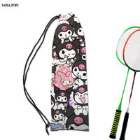 Walkie Sanrio Kuromi Kitty Cinnamoroll Animie Túi Vợt Cầu Lông Di Động Túi Tennis Bảo Vệ Dây Rút Túi Đựng Nhung Thời Trang Túi Bảo Quản Phụ Kiện Thể Thao Ngoài Trời