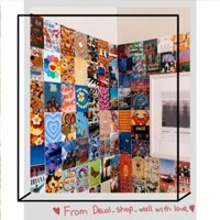 ☈Wall Collage dán tường trang trí decor phòng ngủ - theme cam xanh sặc sỡ