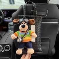 Wallace and Gromit Car Tissue Box Hanging Figurine Doll Advanced Sense Paper Extraction Box Online Influencer Cute Car Tissue Hanging Bag HdCx