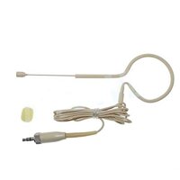 WALLER PAA Full Beige ear Hook Headset Microphone for Sennheiser ew100 sk100 G1 G2 G3 G4, New ear Hook Headset Microphone with Omni - Directivity c...