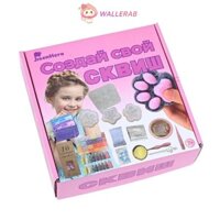 Wallerab 1 Bộ Đồ Chơi Bóp DIY, AB Toy Keo Màu Jelly Wax Bộ Chất Liệu DIY, Khuôn Mèo Móng Vuốt Hoạt Hình Đồ Chơi Tự Chế Trẻ Em