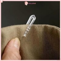 Wallerab 1000 Chiếc Kẹp Áo Sơ Mi Nhựa, Pin Áo Sơ Mi Trắng Trong Suốt 38 Mm, Nóng Với Chống Trơn Trượt Răng Tất Gói Kẹp Phụ Kiện May Mặc