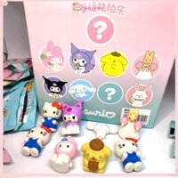 Wallerab 32 Chiếc Tẩy Túi Mù, Đồ Dùng Văn Phòng Phẩm Kuromi Hello Kitty Hộp, Cao Su Dễ Thương Labububububu Hoạt Hình Tẩy Bộ Quà Tặng Học Sinh