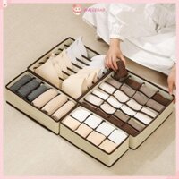 Wallerab 4 Cái / bộ Sắp Xếp Lưu Trữ Đồ Lót, Dây Buộc Quần Áo Dung Tích Lớn Tất Hộp Bảo Quản, Ngăn Kéo Đa Năng Tiết Kiệm Không Gian Có Thể Gập Lại Sắp Xếp Quần Áo