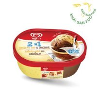 WALL’S Kem Hộp Lớn 2in1 Vụn Sôcôla 390g