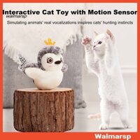 Walmarsp Vỗ Cánh Đồ Chơi Mèo USB Sạc Tương Tác Sang Trọng Bát Cú Gà Đồ Chơi rít Đồ Chơi Động Vật Rung Đồ Chơi Điện