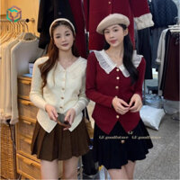 WAN YAN Cổ Chữ v Dệt Kim Áo Len Nữ Xuân Thu Đông Slim