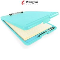 Wancgai A4 Hộp Clipboard Đa Năng Đồ Dùng Văn Phòng Di Động Chống Thấm Nước Nhẹ Slimcase Hộp Viết Pad