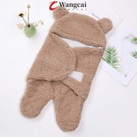 Wancgai Bọc Chăn Dày Mềm Mại Cho Bé Chăn Ga Gối Cotton Trẻ Sơ Sinh Đồ Ngủ Sơ Sinh