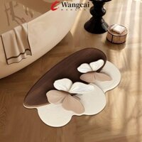 Wancgai Ins Hoa Bướm Cửa Thảm, Dày Thoáng Khí 3D Bướm Phòng Tắm, Trang Trí Đa Năng Thoải Mái Bắc Âu Thảm Sàn Gió Mùa Xuân Tour