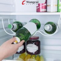 Wancgai Tủ Lạnh Giá Trưng Bày Rượu, Giá Để Đồ Tủ Lạnh Màu Trắng Hộ Gia Đình, Giá Treo Nhà Bếp Sáng Tạo Sắt Đựng Chai Rượu Kệ