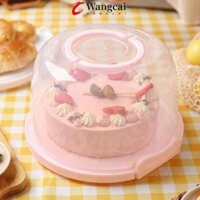 Wangcai Hộp đựng bánh WANCGAI, có nắp nâng cao Hộp bánh nhựa 8 / 10 Inch, Dụng cụ nhà bếp Tay cầm tròn có thể gập lại Hộp đựng bánh có thể tái sử dụng Bánh tự làm