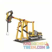 WANGE DR.LUCK 1406  BỘ PHẬN BƠM TIA CẦU TREO TÀU CƯỚP BIỂN MÁY KHÂU bộ đồ chơi xếp lắp ráp ghép mô hình Robot Thông Minh POWER MACHINSRY BEAM PUMPING UNIT、SUSPENSION BRIDGE、PIRATE SHIP、SEWING MACHINE Lập Trình Khoa Học 178 khối