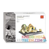WANGE DR.LUCK 7011 4210  ĐẠI KIM TỰ THÁP GIZA bộ đồ chơi xếp lắp ráp ghép mô hình Mini Modular THE PYRAMIDS OF GIZA Đường Phố Thu Nhỏ 624 khối
