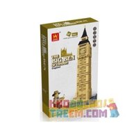 WANGE DR.LUCK 8014 5216 THÁP ĐỒNG HỒ BIG BEN bộ đồ chơi xếp lắp ráp ghép mô hình Mini Modular THE BIG BEN OF LONDON、ELIZABETH TOWER Đường Phố Thu Nhỏ 1642 khối