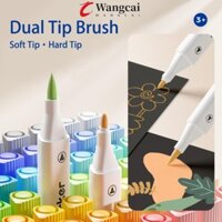 Wangmcai 24 / 36 / 48 / 60 / 80 Màu Bút Đánh Dấu Nghệ Thuật, Bút Vẽ Fineliner Mực Lưu Trữ Kép Đầu Cọ Sơn Acrylic Bút Đánh Dấu, Bút Gel Mực Trắng Tô Màu Trẻ Em Tranh Graffiti Bút Nghệ Sĩ
