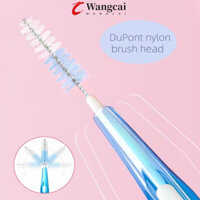 Wangmcai 60 Chiếc Bàn Chải Interdental, Tăm Hình Chữ I 0,6-1,5mm, PE Di Động Có Thể Tái Sử Dụng Dụng Dụng Cụ Vệ Sinh Răng Miệng