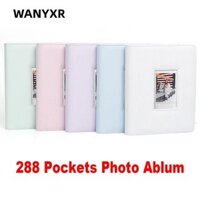Wanyxr Instant Camera Album Ảnh, Vé Rạp Chiếu Phim 288 Túi Bảo Quản Hình Ảnh 3 inch, Tem Da PU Bộ Sưu Tập Thẻ Sách Sắp Xếp Cho Fujifilm Instax Mini 12 / 11 / 9