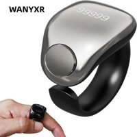 Wanyxr Tasbih Counter Zikr Nhẫn, Bộ đếm ngón tay 3 kích thước có thể điều chỉnh (18 / 20 / 22mm), Ứng dụng chống nước Hỗ trợ vòng thông minh Tasbih Zikr của người Hồi giáo