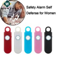 Wapkty Báo động an toàn, Đèn LED chống xâm lược Móc khóa còi báo động nữ, Quà tặng Báo động di động với đèn pin SOS