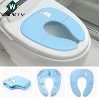 Wapkty Bô Miếng Lót Ghế Trẻ Em Nước Tiểu Trợ Lý Đệm Du Lịch Gấp Bồn Cầu Huấn Luyện Ghế