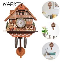 WAPKTY Cuckoo Đồng hồ Phòng khách Nhà rừng Thạch anh cổ điển