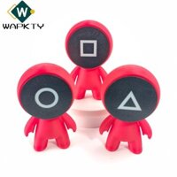 Wapkty Đồ trang trí trò chơi Hàn Quốc, Búp bê PLA 5 inch, Quà tặng đồ chơi in hình mô hình người đỏ