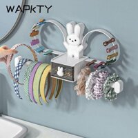 WAPKTY Giá đỡ trưng bày HairHoop , Giá đựng băng đô buộc tóc đa chức năng, Giá để đồ kẹp tóc treo tường không cần đục lỗ Kawaii Giá sắp xếp cô gái