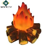 Wapkty Lửa Trại Ngọn Lửa Ánh Sáng, Nhật Ký Thực Tế Giả Lửa Trại Đèn, Đèn LED Chạy Bằng Pin Nhựa Lửa Trại Giả Trang Trí Tiệc