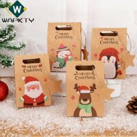 WAPKTY Set 24 Túi Giấy Đựng Bánh Kẹo Giáng Sinh Thời Trang