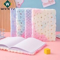 WAPKTY Sổ tay, Màu Gradient Đường ngang Vòng Chất kết dính Notepad, Thời trang A5 Sang trọng Sổ tài khoản tay Trường học Đồ dùng văn phòng