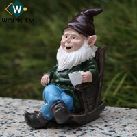 Wapkty Vườn Gnome Tượng, Quà Tặng Sân Vườn Nhựa Gnome Lùn Bập bênh Ghế, Trang Trí Sân Vườn Nghệ Thuật Tượng Lùn Vườn